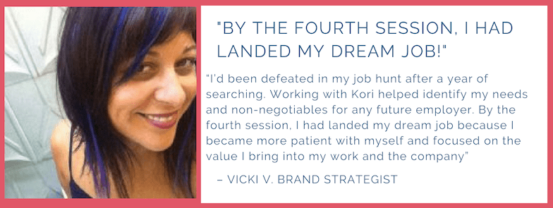 Career Change Case Study with Kori's Client Vicki