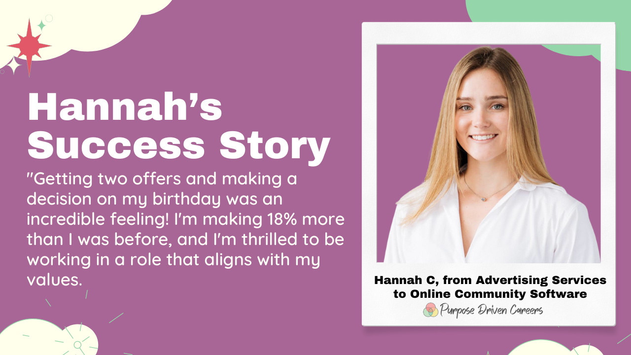 Purpose Driven Careers: Hannah's Success Story 